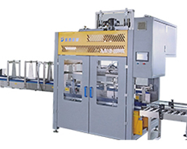 塑料桶自動(dòng)裝箱機(jī)，機(jī)油防凍液20升大桶人工裝箱太累了！